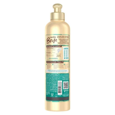 Creme de Pentear Cabelo Cacheado Seda Boom Pro Curvatura Antifrizz 350ml