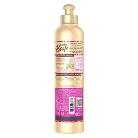 Creme de Pentear Cabelo Cacheado Seda Boom Pro Curvatura Volume Máximo 350ml