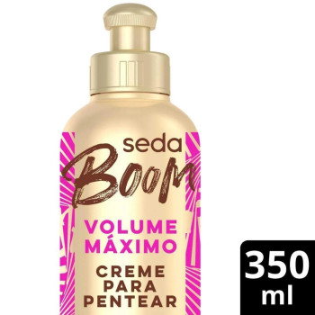 Creme de Pentear Cabelo Cacheado Seda Boom Pro Curvatura Volume Máximo 350ml