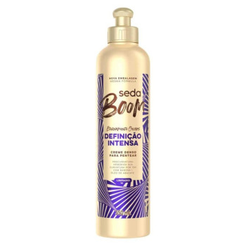 Creme de Pentear Cabelo Cacheado Seda Boom Pro Curvatura Definição Intensa 350ml