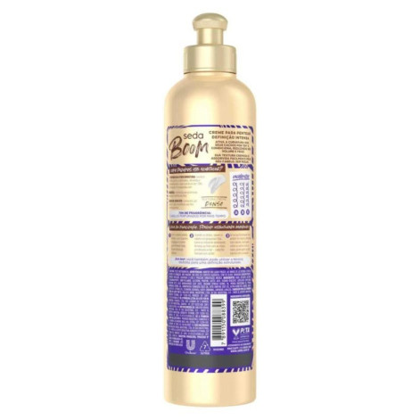 Creme de Pentear Cabelo Cacheado Seda Boom Pro Curvatura Definição Intensa 350ml
