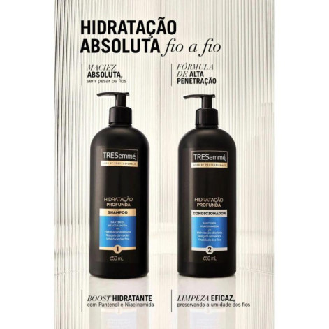 Shampoo TRESemmé Hidratação Profunda 650ml