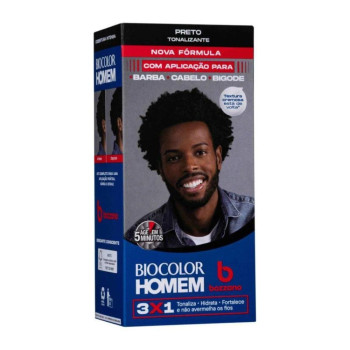 Tonalizante de Cabelo Biocolor Homem Bozzano - Preto