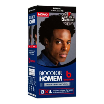 Tonalizante de Cabelo Biocolor Homem Bozzano - Preto