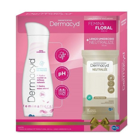 Kit Dermacyd Femina 200Ml + Lenco Neutralize 16 Unidades