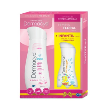 Kit Sabonete Líquido Íntimo Dermacyd Femina 200ml + Infantil 100ml