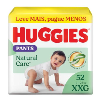 Fralda Huggies Calça Roupa Hiper XXG 52