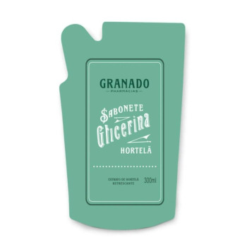   Refil Sabonete Líquido Glicerina Granado Hortelã 300ml