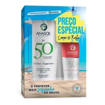 Anasol Kit Protetor Facial Fps 50 + Corporal Fps 50 (7897230302751)