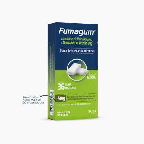 Fumagum 4mg Menta 36 Gomas