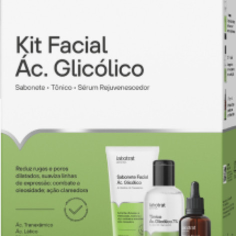 Kit Facial Labotrat Dermo Skin Ác. Glicólico Com 3 Itens
