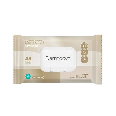 Kit Lenços Umedecidos Íntimos Dermacyd Neutralize 2x48 Unidades