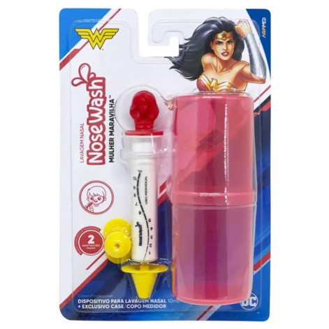Dispositivo para Lavagem Nasal Nosewash Kit Mulher Maravilha 10ml
