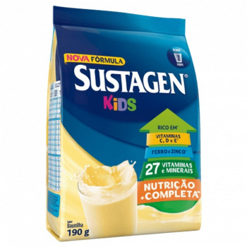 ALIMENTO EM PO SUSTAGEN KIDS BAUNILHA SACHE 190G