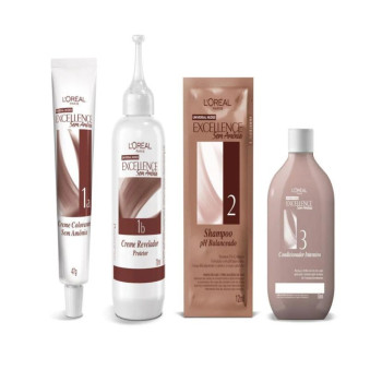 Tinta de Cabelo Permanente Imédia Excellence L'Oréal Paris Sem Amônia - 7U Louro Universal
