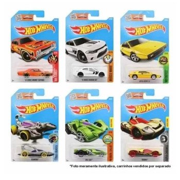 Carrinho Hot Wheels Básico Escala 1:64 Modelos Sortidos 1 Unidade