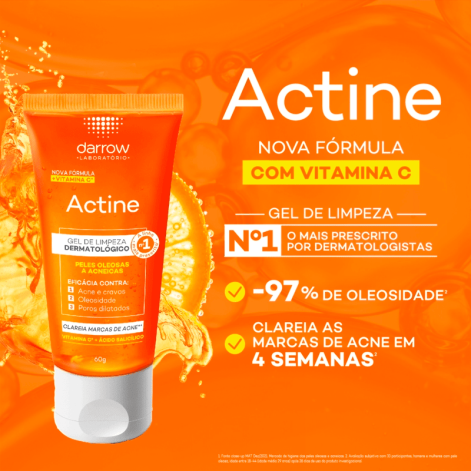 Actine Gel De Limpeza 60G