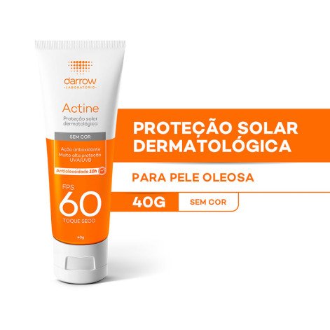 Protetor Solar Facial Dermatológico Darrow Actine Fps60 40g