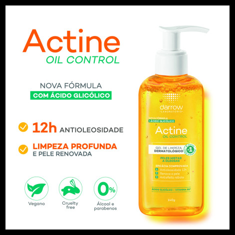 Actine Control Gel Limpeza 140G