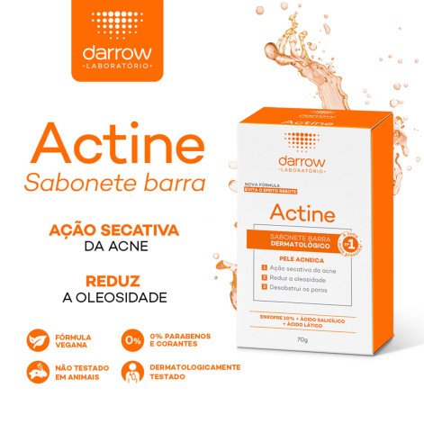 Sabonete Dermatológico em Barra Darrow Actine 70g Sabonete Dermatológico em Barra Darrow Actine 70g
