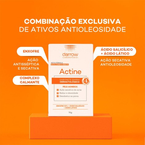 Sabonete Dermatológico em Barra Darrow Actine 70g Sabonete Dermatológico em Barra Darrow Actine 70g