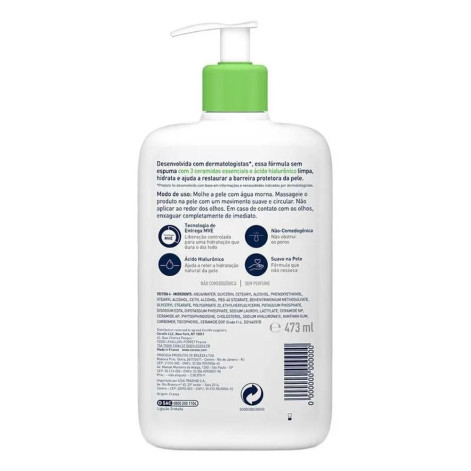 Loção de Limpeza CeraVe Pele Normal a Seca 473ml