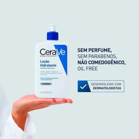 Loção Hidratante Corporal CeraVe Pele Seca e Extra Seca 473ml Loção Hidratante Corporal CeraVe Pele Seca e Extra Seca 473ml