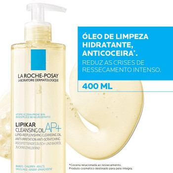 Óleo de Limpeza Lipikar Cleansing Oil AP+ 400ml La Roche-Posay Óleo de Limpeza Lipikar Cleansing Oil AP+ 400ml La Roche-Posay