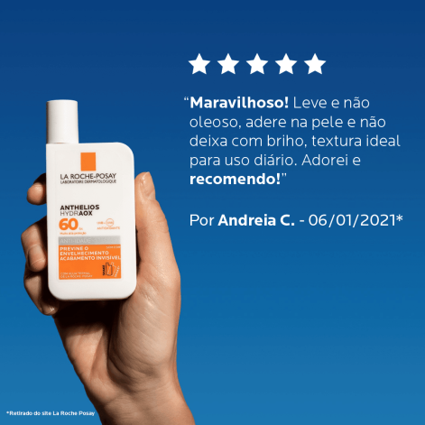 Protetor Solar Facial La Roche-Posay Anthelios Hydraox FPS60 Sem Cor 50ml