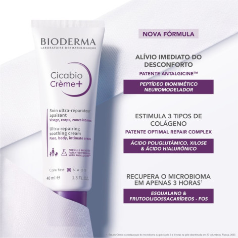 Creme Ultra-reparador Calmante Bioderma Cicabio Crème+ 40ml