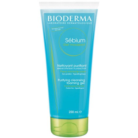 Bioderma Sébium Gel Moussant Gel de Limpeza Antioleosidade Facial 200ml