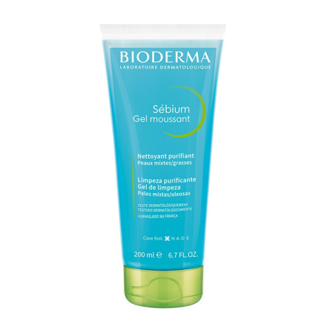 Bioderma Sébium Gel Moussant Gel de Limpeza Antioleosidade Facial 200ml