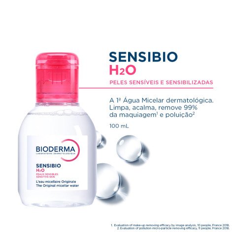 Água Micelar Demaquilante Bioderma Sensibio H2O com 100ml