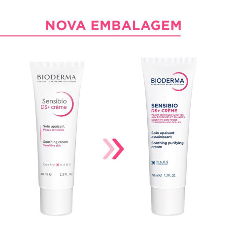 Bioderma Gel Creme Facial Bioderma Sensibio DS+ Antivermelhidão e Antidescamação 40ml