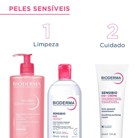 Bioderma Gel Creme Facial Bioderma Sensibio DS+ Antivermelhidão e Antidescamação 40ml