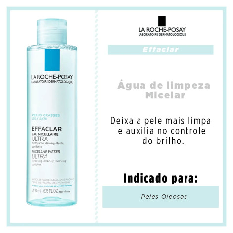 Solução Micelar La Roche-Posay Effaclar 200ml Solução Micelar La Roche-Posay Effaclar 200ml