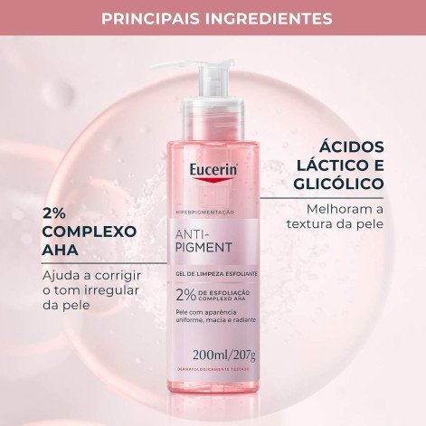 Gel Limpeza Facial e Corporal Esfoliante Eucerin Anti-Pigment 200ml Gel Limpeza Facial e Corporal Esfoliante Eucerin Anti-Pigment 200ml