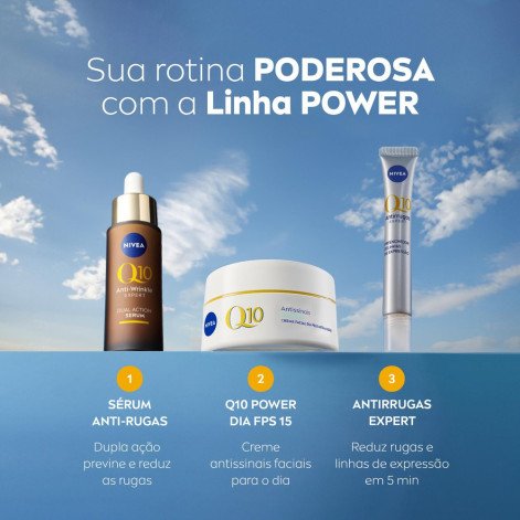 Creme Facial Antissinais Pele Mista A Oleosa Power Dia Fps30 Nivea Q10 50g Creme Facial Antissinais Pele Mista A Oleosa Power Dia Fps30 Nivea Q10 50g