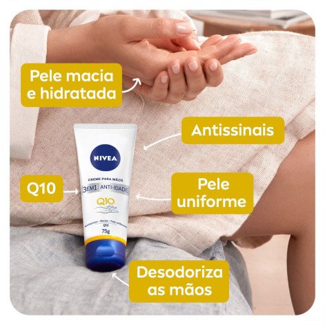 Creme para Mãos Nivea Q10 Plus Reparação 75g