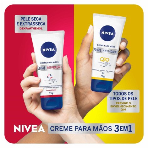Creme para Mãos Nivea Q10 Plus Reparação 75g