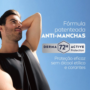  Desodorante Antitranspirante Aerosol Nivea Men Black & White Invisible 72h 150ml