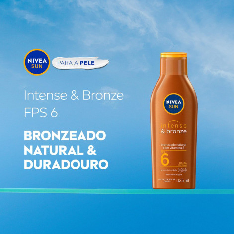 Loção Bronzeadora Nivea Sun Intense & Bronze Fps 6 125ml