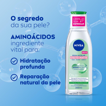 Água Micelar Nivea 7 em 1 Efeito Matte 200ml