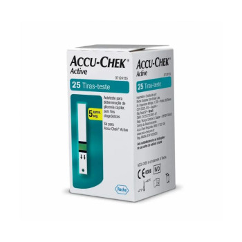 Tiras de Glicemia Accu-Chek Active 25 Unidades Roche