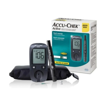 Kit Aparelho de Glicemia Accu Chek Active + 50 Tiras