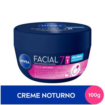 Creme Facial Noturno Nivea Ultraleve 7 em 1 - 100g