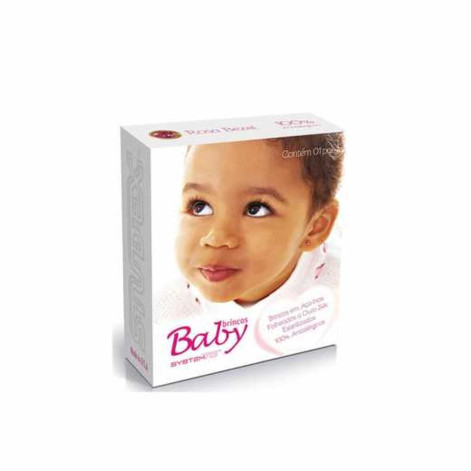 Brincos Antialérgico Rosa Studex Baby System 75 com 1 Par