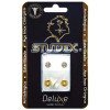 Brinco Antialérgico Studex Deluxe Daisy Cristal Rosa Dourado