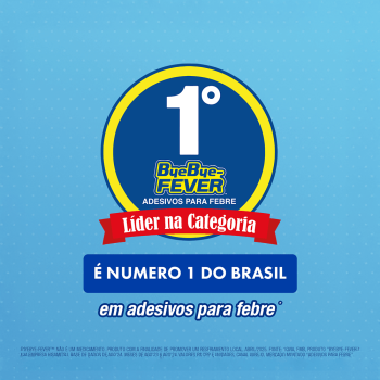 Adesivo para Alívio da Febre Bye Bye Fever Crianças - 2 Unidades