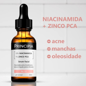 Sérum Facial Anti-Idade Principia Skincare NC-10 Niacinamida + Zinco PCA 30ml